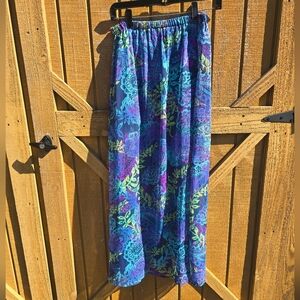 Aeropostale Vibrant Blue and Purple Maxi Skirt